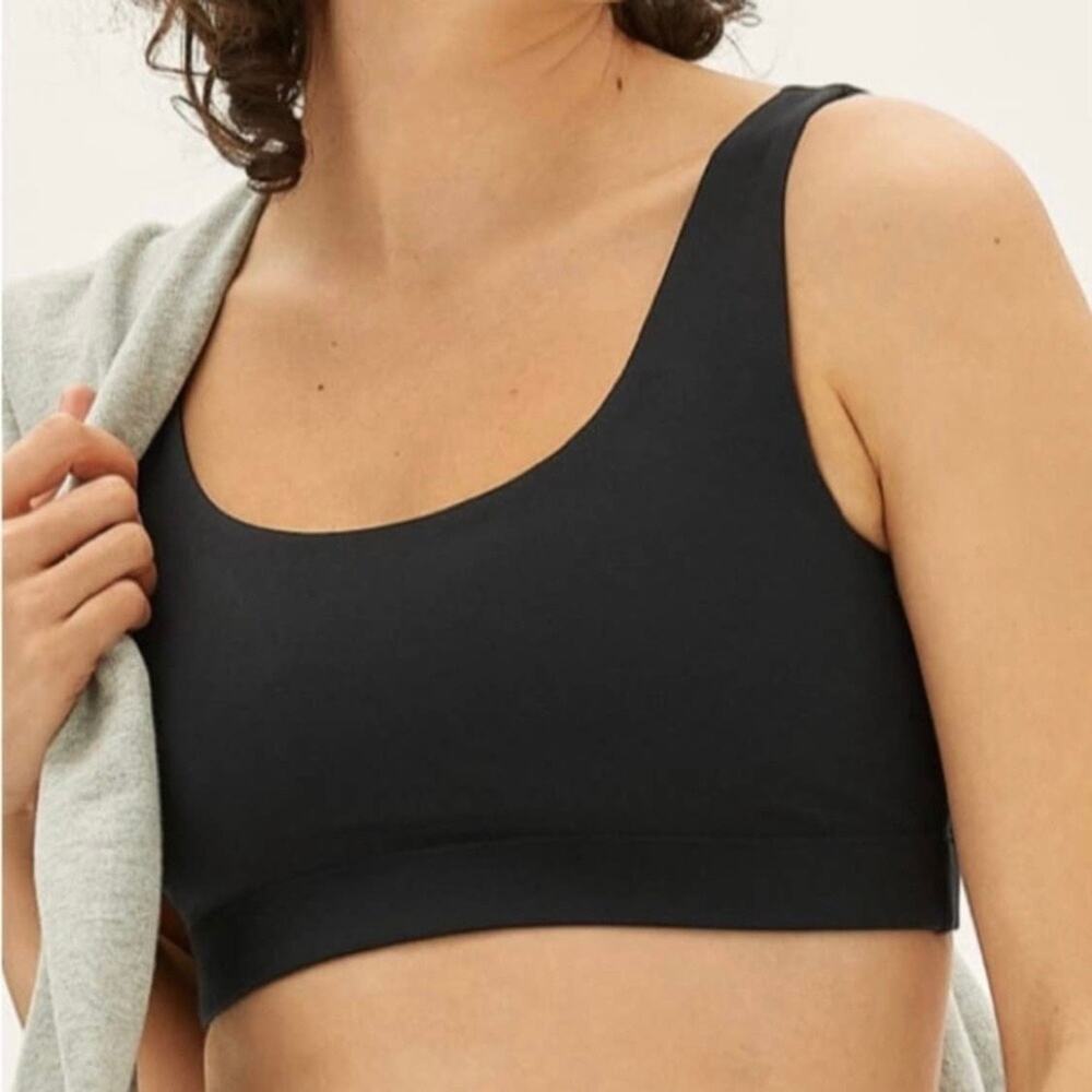 Everlane The Tank Sports Bra Women's XS Black Stretch Pull On